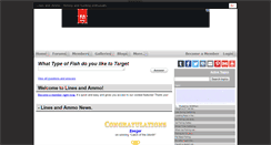Desktop Screenshot of linesandammo.com